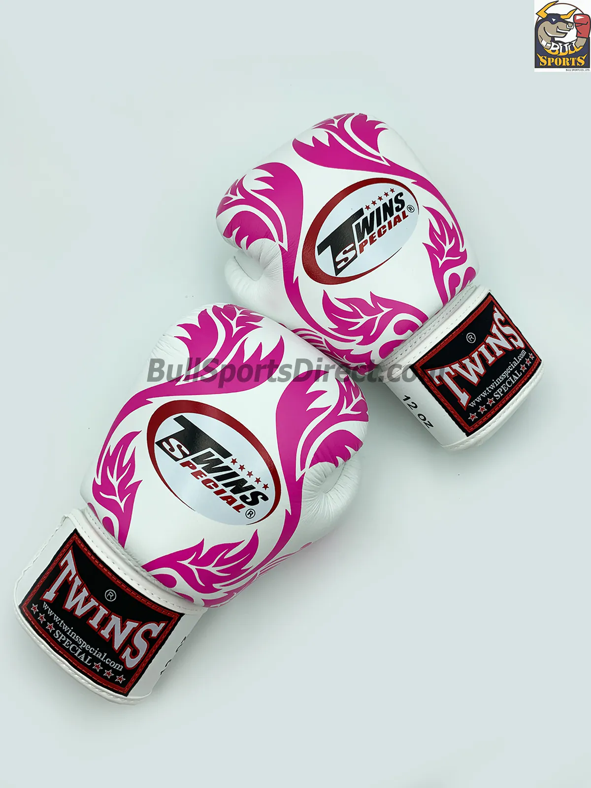 Twins Boxing Gloves FBGV-11 - White Pink Leaf
