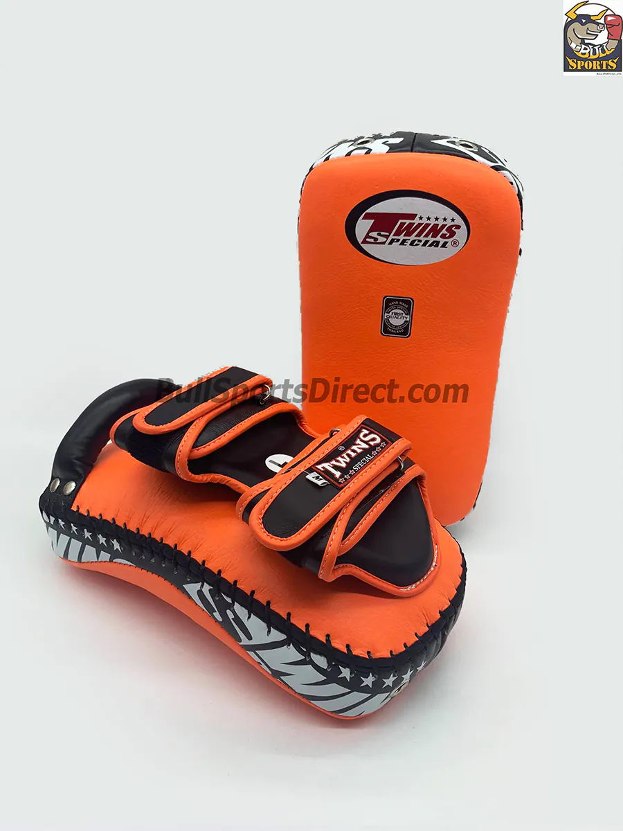 Twins-KPL-12 Deluxe Kicking Pads (34) Twins-KPL-12 Deluxe Kicking Pads Orange Black