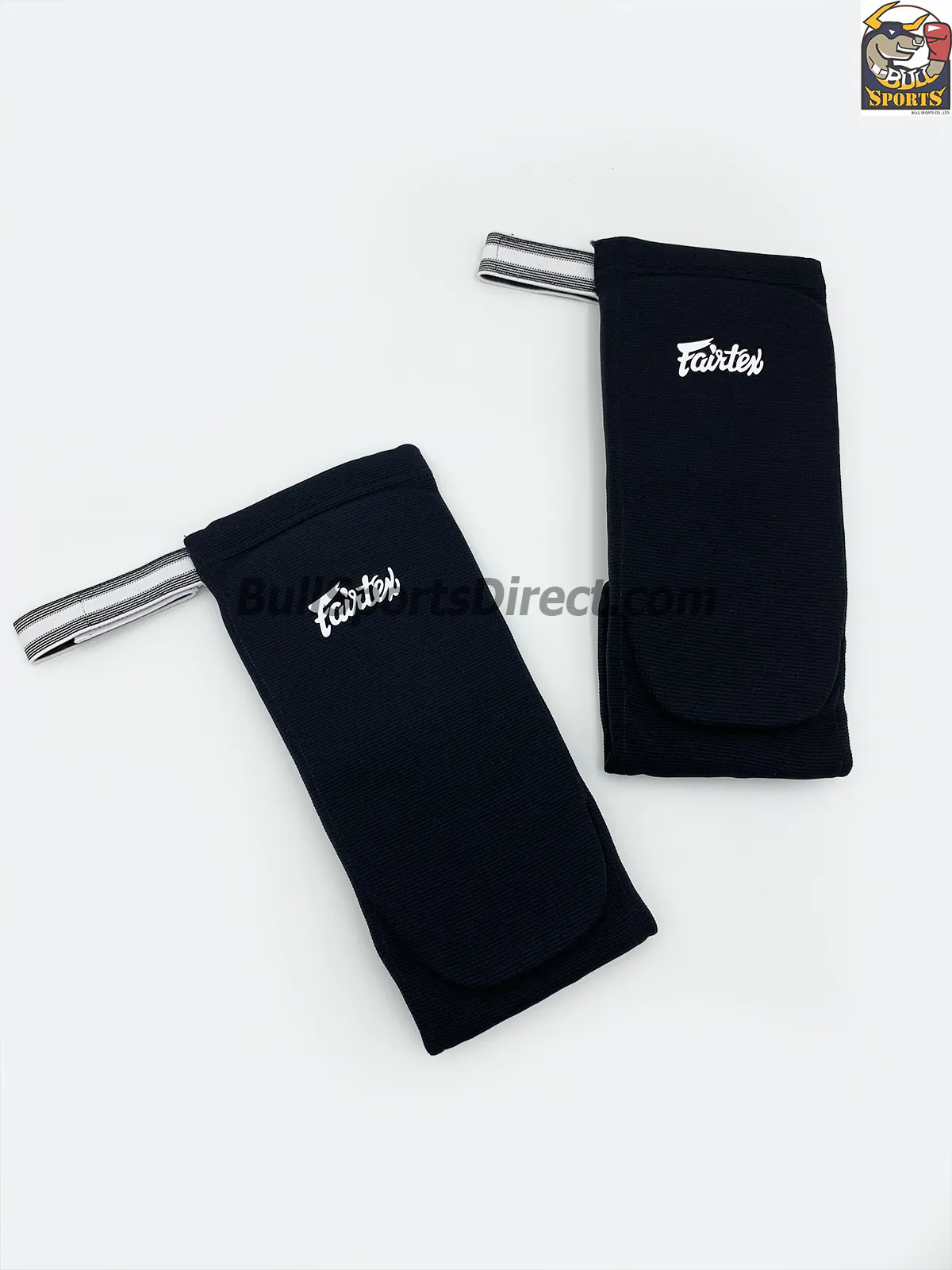 Fairtex-Elastic Shin Pads-SPE1 Black Black Elastic Shin Pads-SPE1-Fairtex