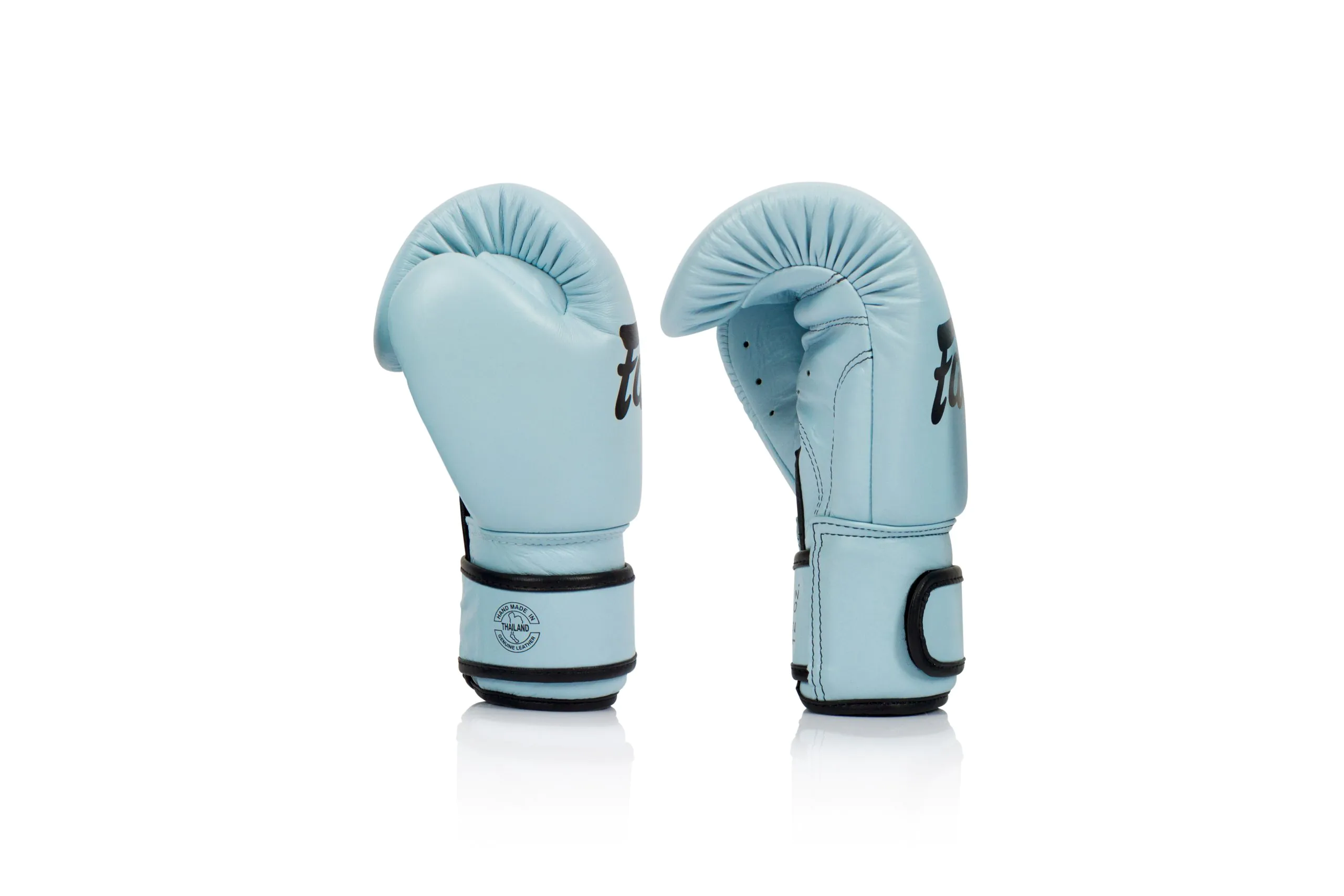 Fairtex BGV20 Genuine Leather Boxing Gloves (4) New Fairtex BGV20 Genuine Pastel Boxing Gloves - Light Blue
