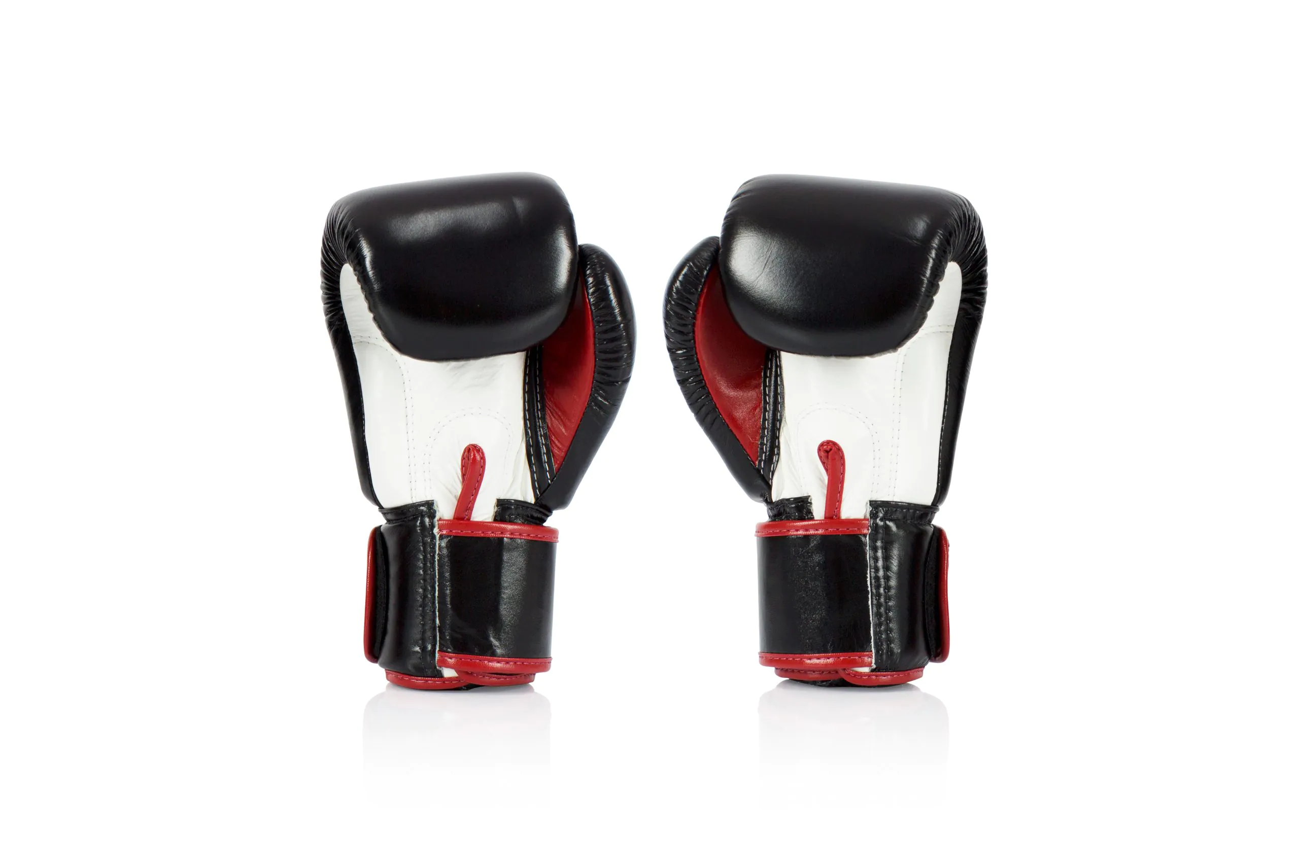 Fairtex BGV1-3T Universal Gloves - Black White Red (3) Fairtex BGV1-3T Boxing Gloves - Black White Red