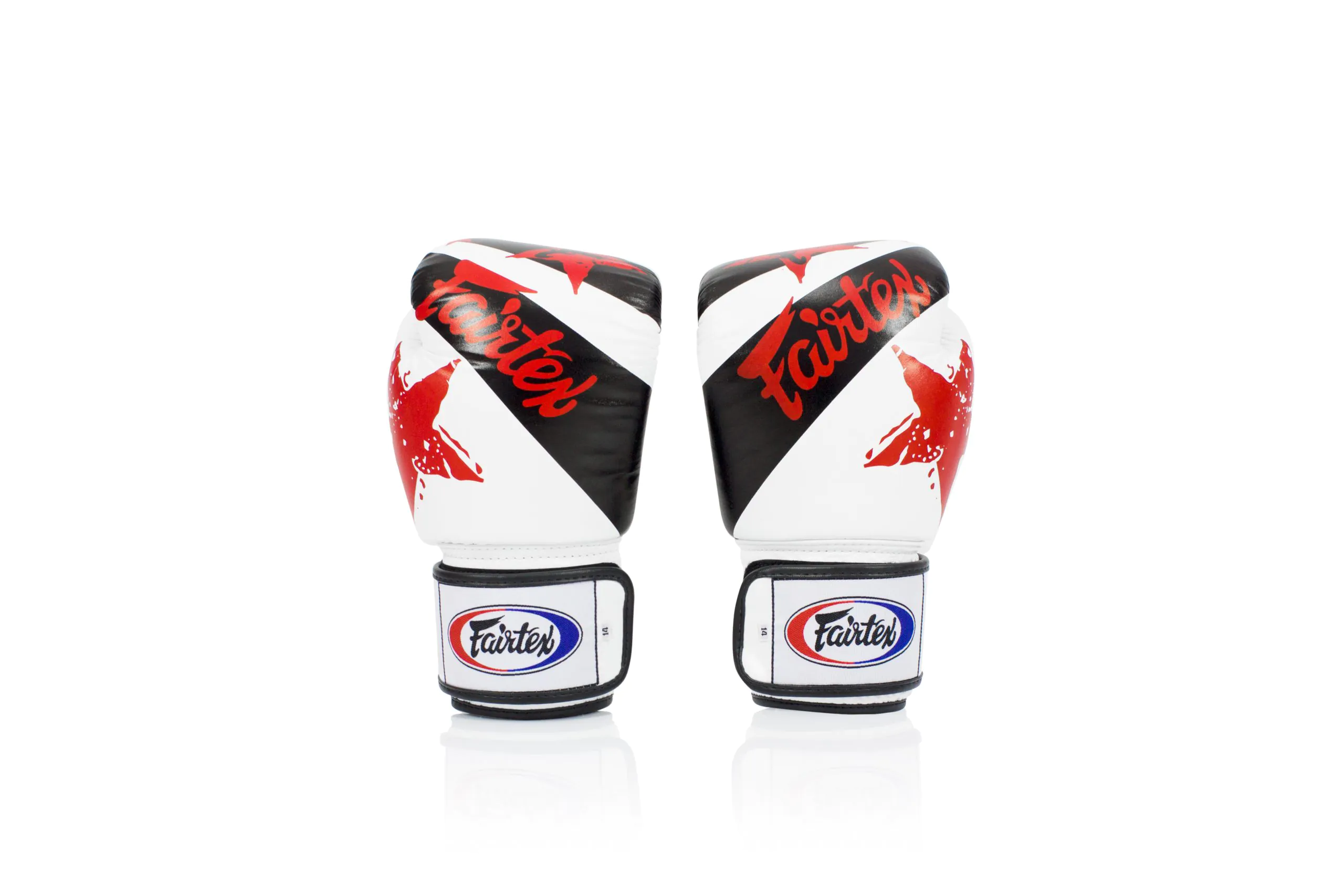 Fairtex BGV1 White Nation Prints Gloves Fairtex Microfiber Boxing Gloves Muay Thai Boxing BGV1 White Nation Gloves