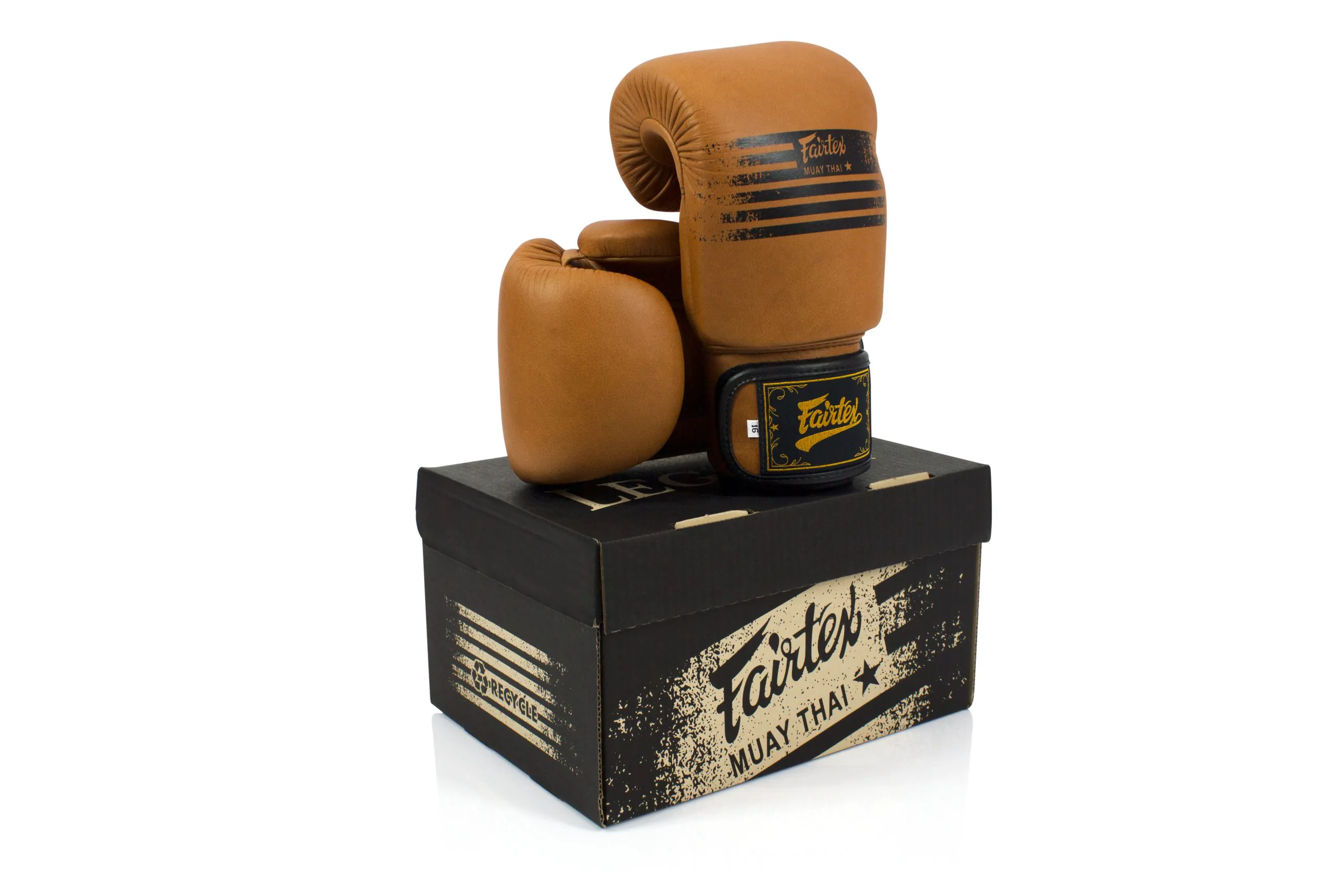 Fairtex BGV21 Muay Thai Legacy Boxing Gloves (4) Fairtex Muay Thai Legacy Boxing Gloves - BGV21 Brown Color