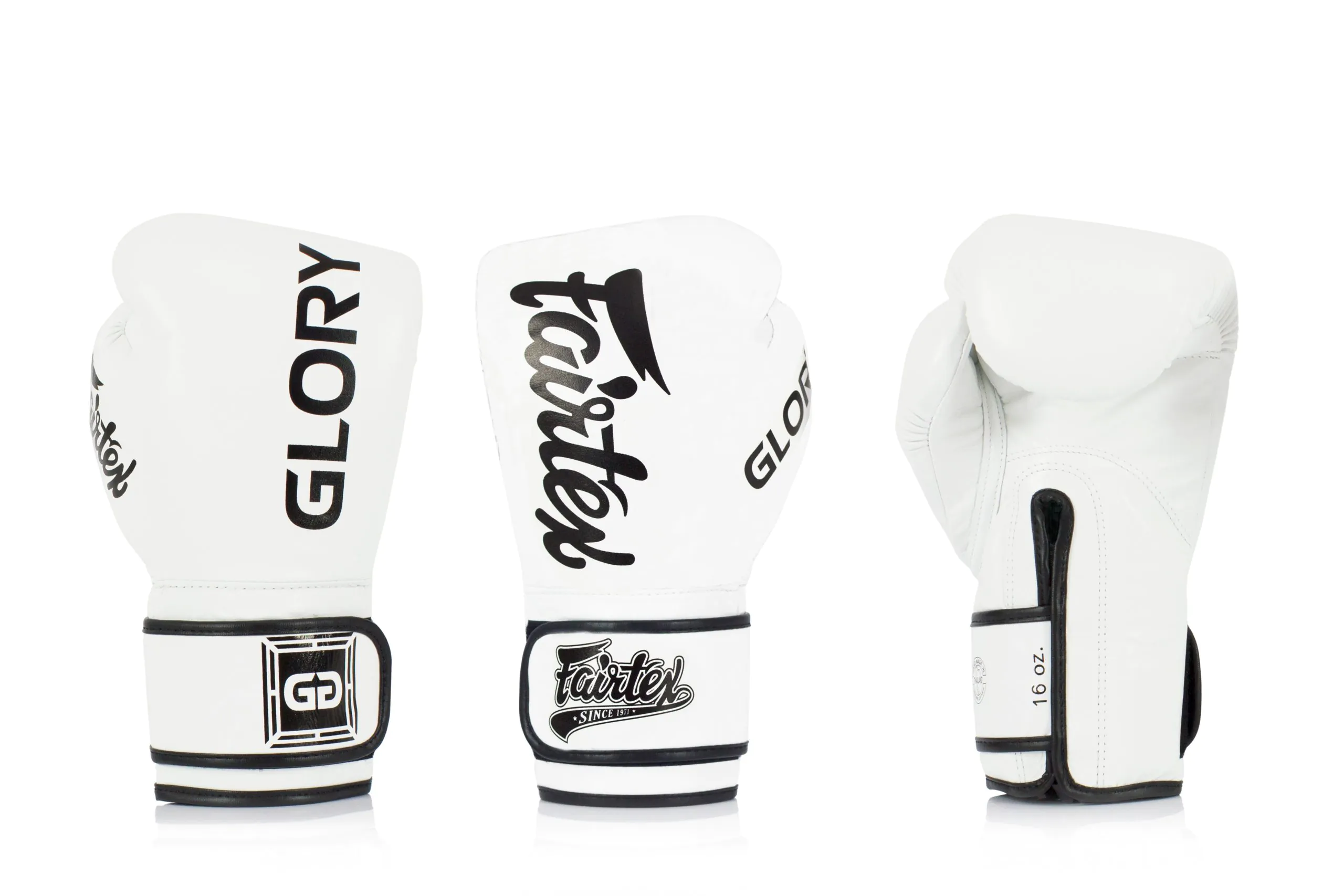Fairtex BGVG1 Glory White Competition Gloves Fairtex X Glory White Competition Gloves – Velcro
