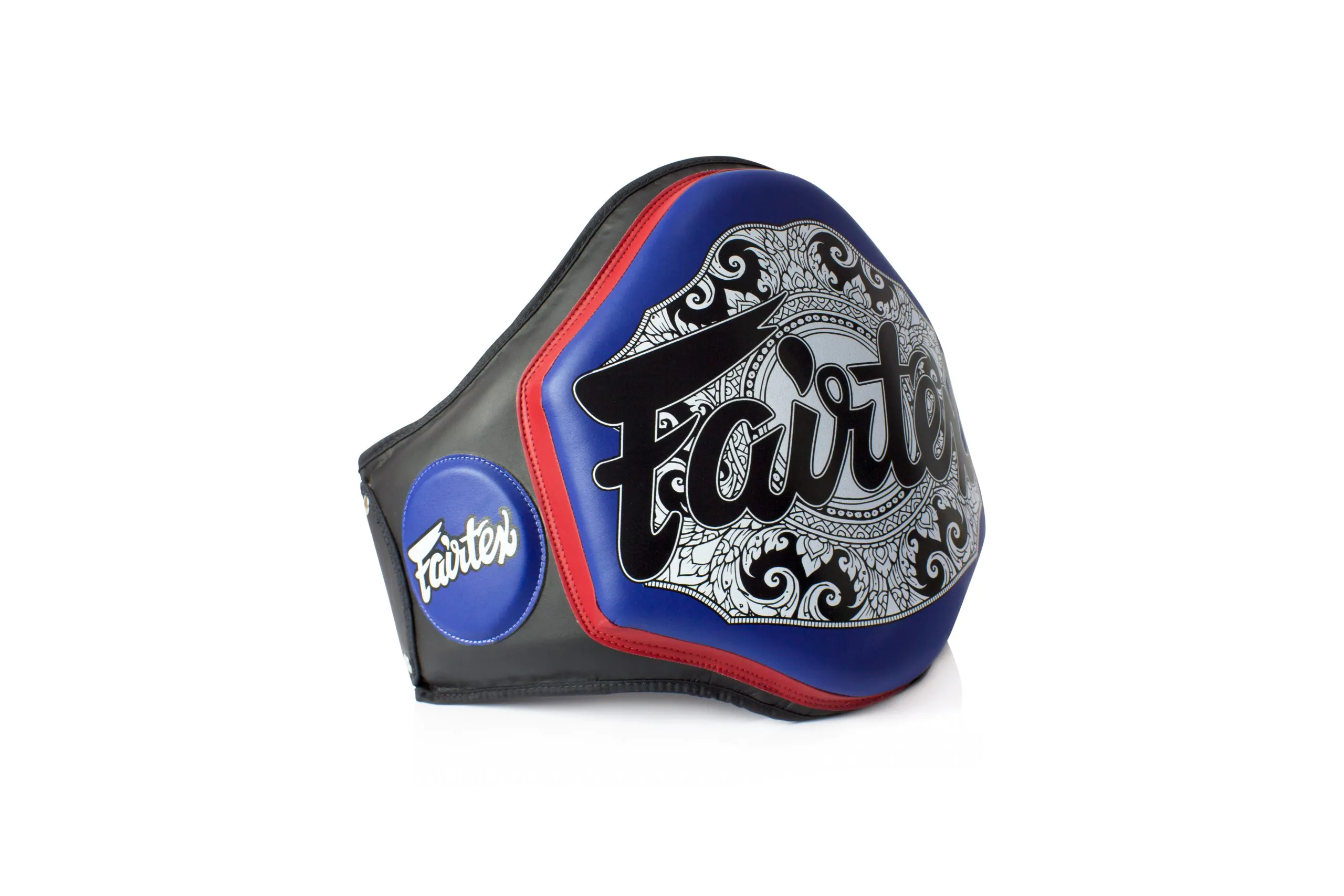 Fairtex BPV3 Belly Pad Black Blue (3) Fairtex BPV3 Belly Pad