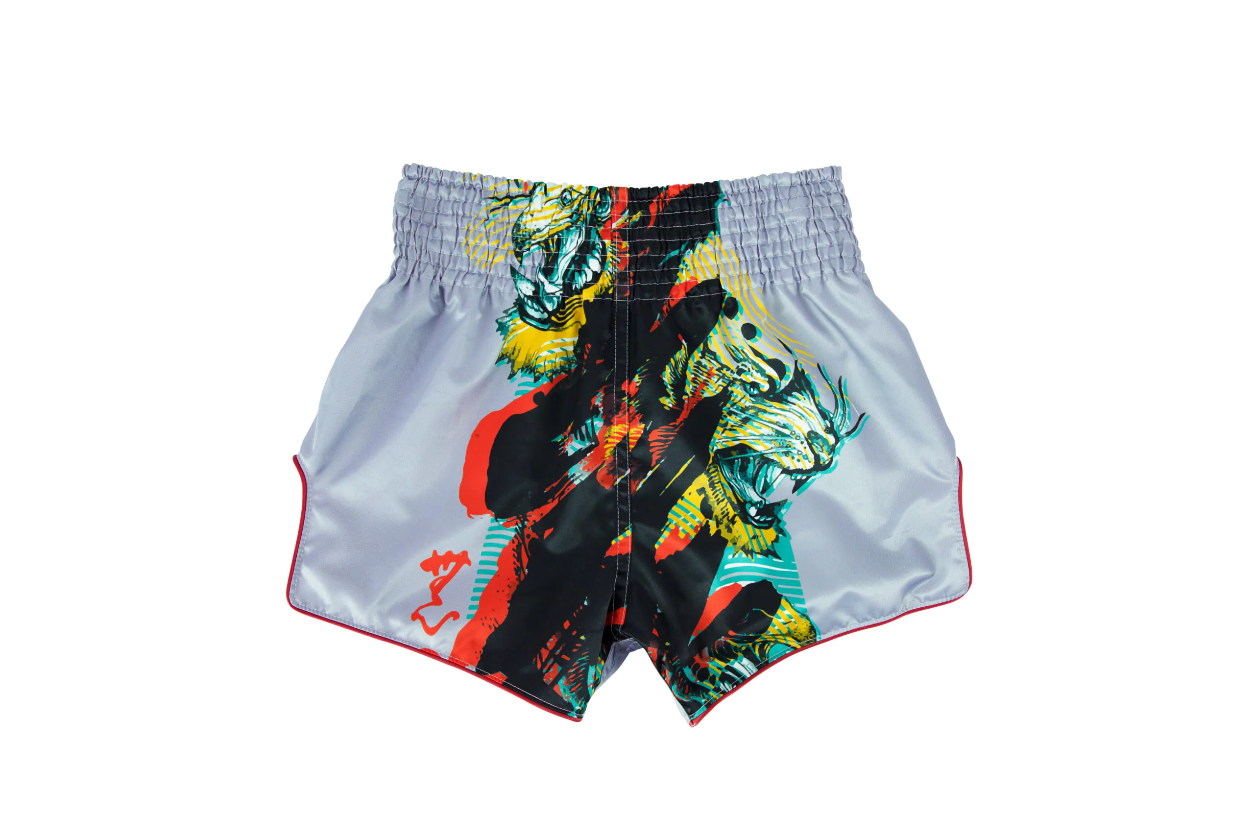 Fairtex Satoru Shorts BS1909 Front Fairtex Slim Cut Shorts BS1909 Grey Satoru