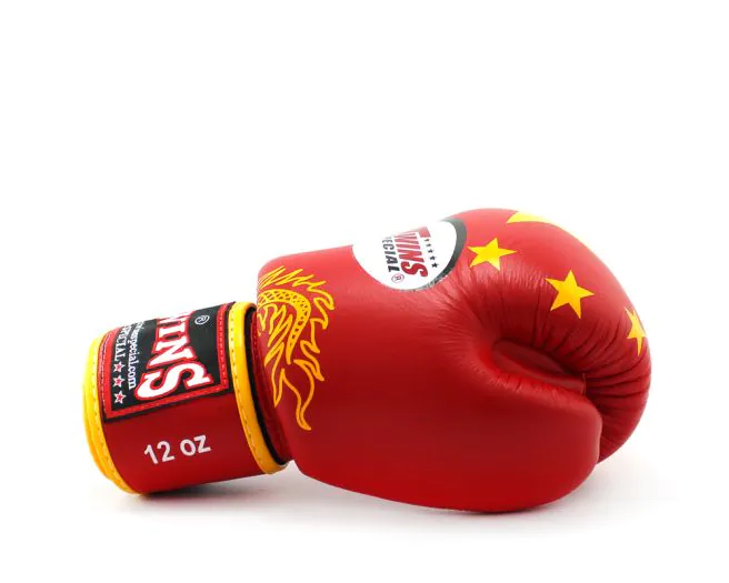 Twins Boxing Gloves-FBGV-44 China Flag