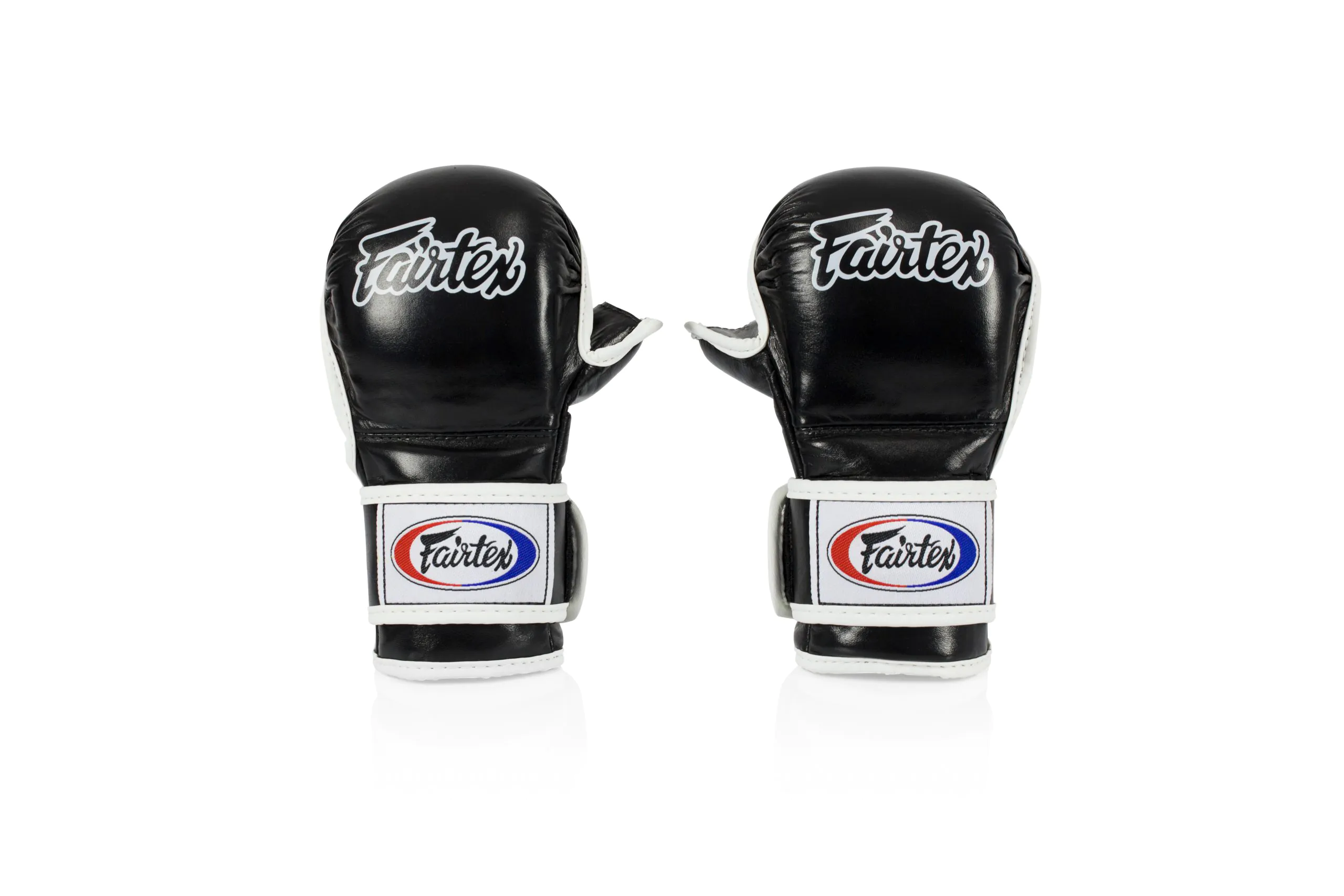 Fairtex Double Wrist Wrap Closure MMA, Black Sparring Gloves - FGV15