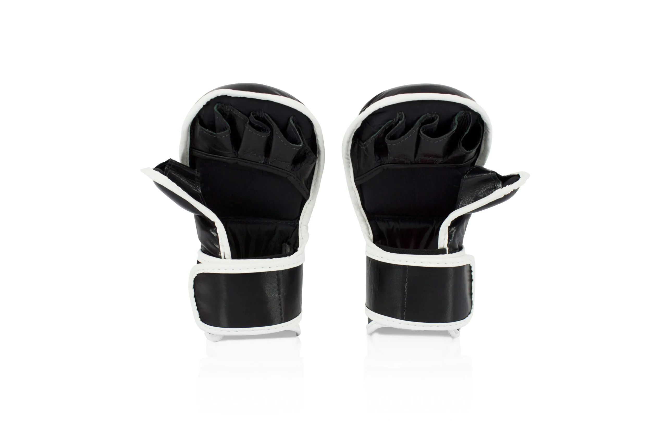 FGV15 Fairtex MMA Black Sparring Gloves with Double Wrist Wrap Closure