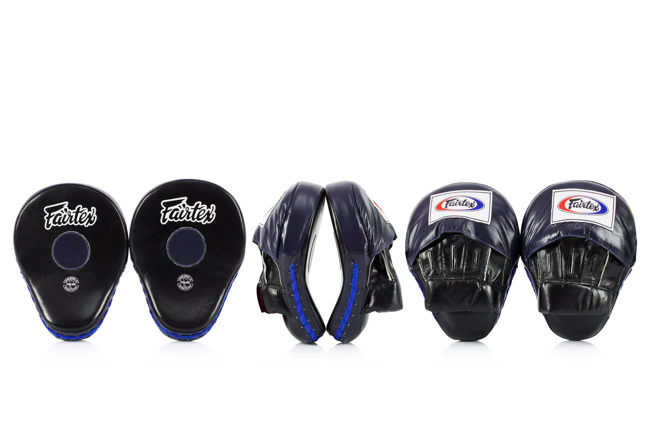 Fairtex FMV9 Contoured Focus Mitts Fairtex FMV9 Black/Blue Contoured Focus Mitts