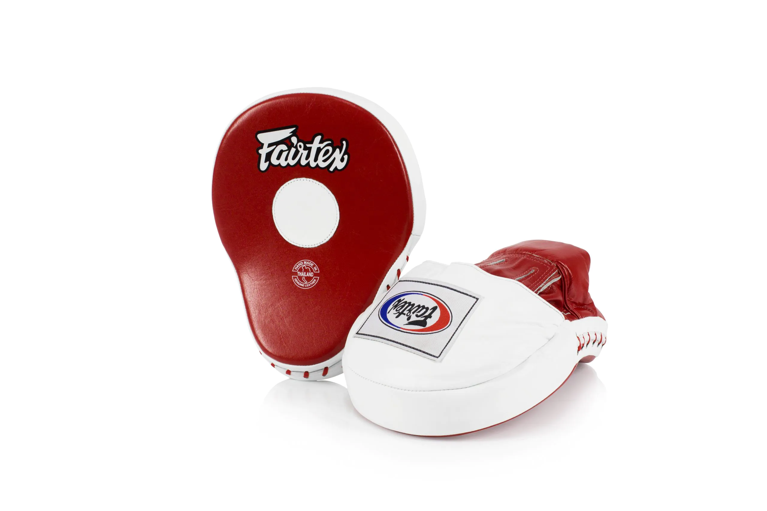 Fairtex FMV9 Contoured Focus Mitts Fairtex FMV9 Focus Mitts-Red White
