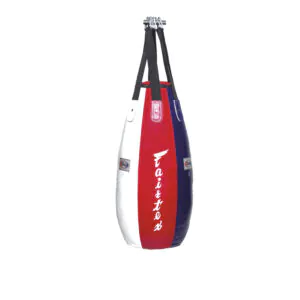 Fairtex HB4 Tear Drop Heavy Bag White/Red/Blue