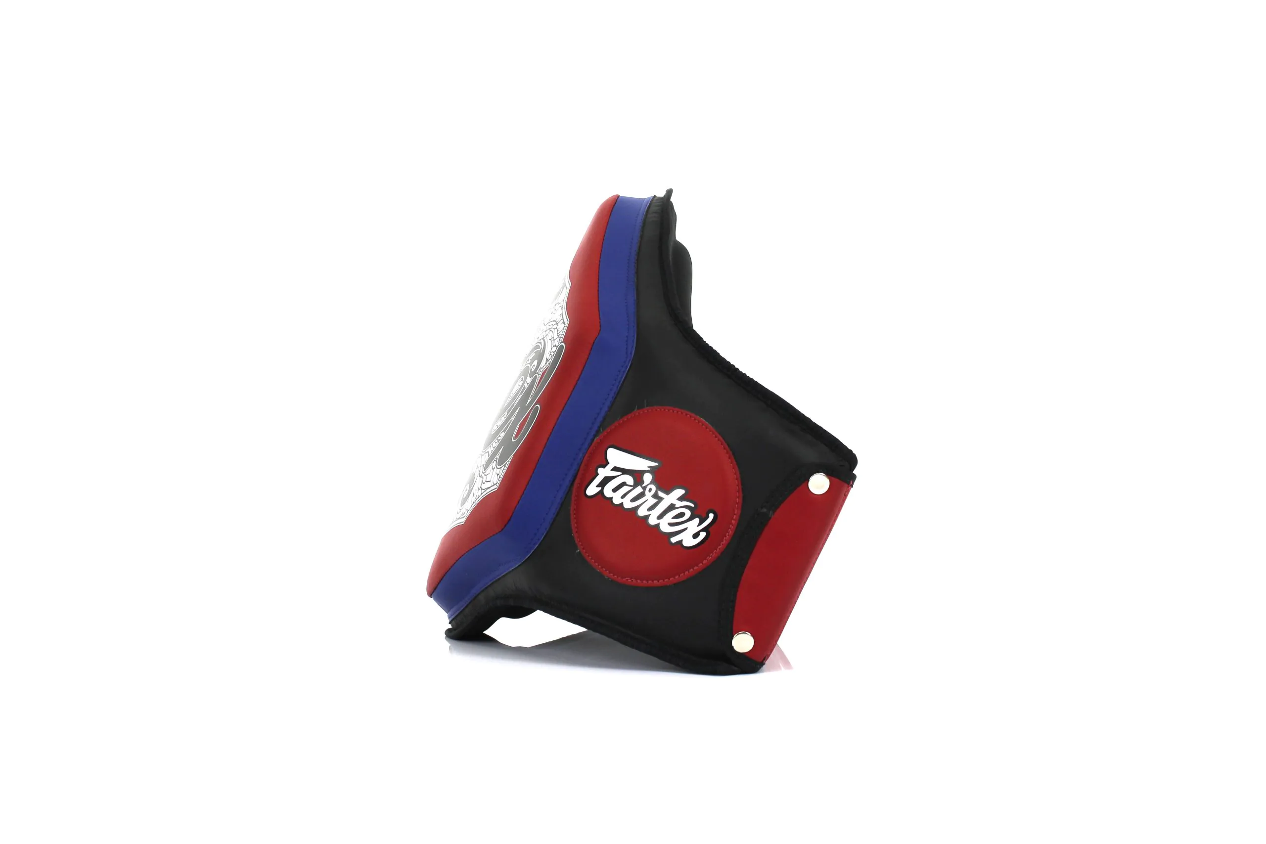 Fairtex BPV3 Belly Pad Black Red (3) BPV3 Belly Pad Black Red-Fairtex
