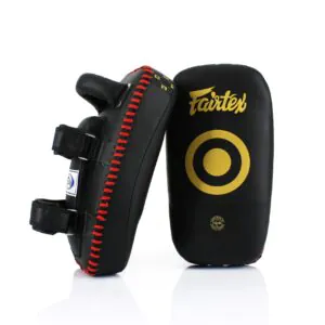 Fairtex- Black Gold Curved Kick Pads-KPLC5