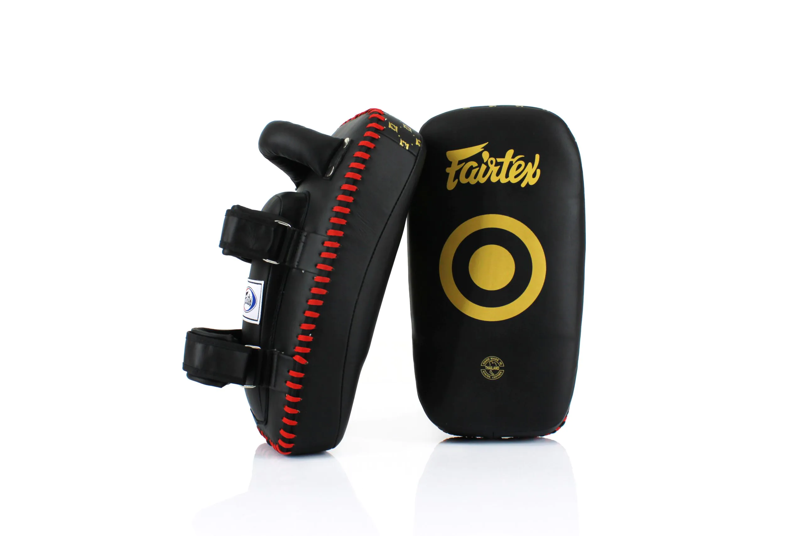 Fairtex-Curved Kick Pads-KPLC5 (4) Fairtex- Black Gold Curved Kick Pads-KPLC5