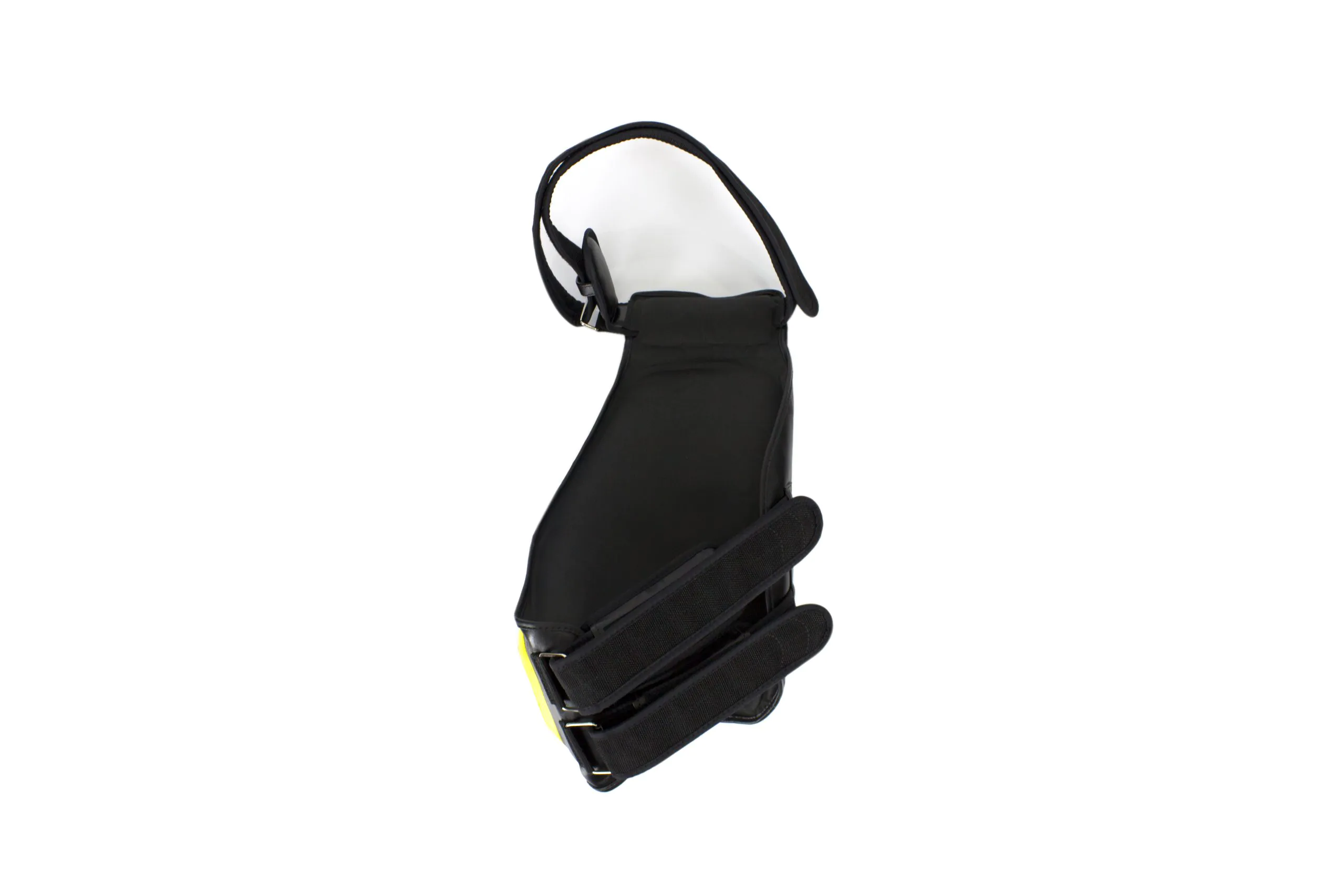 Fairtex-Compact Thigh Pads-TP4 Black Yellow Fairtex Thigh Pads-TP4 Black Yellow
