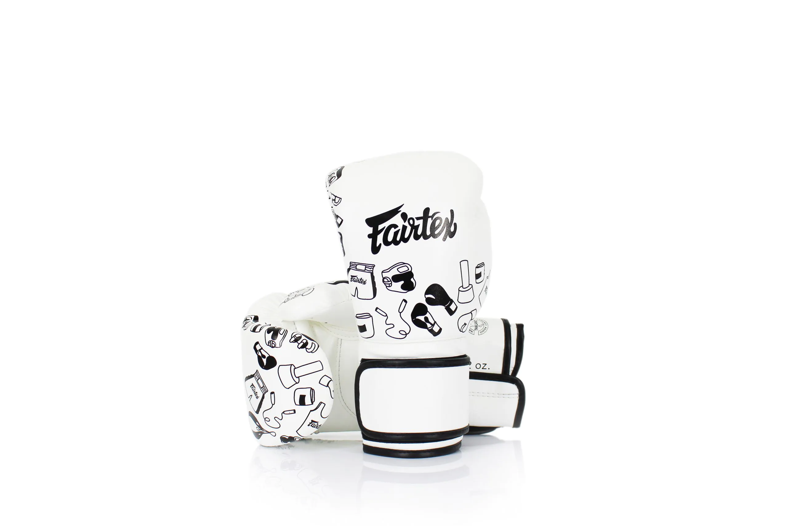 Fairtex White Street Art Graffiti Boxing Gloves BGV14