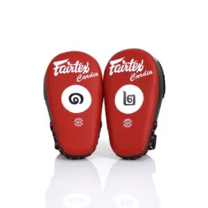 Fairtex FMV12 Microfiber Pads-Red/Black