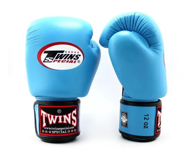 Twins Boxing Gloves BGVL3 Light Blue (2) BGVL3 Boxing Gloves Light Blue - Twins