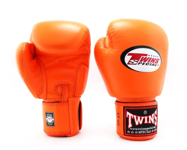 Twins Boxing Gloves BGVL3 Orange (1) BGVL3 Orange Boxing Gloves - Twins