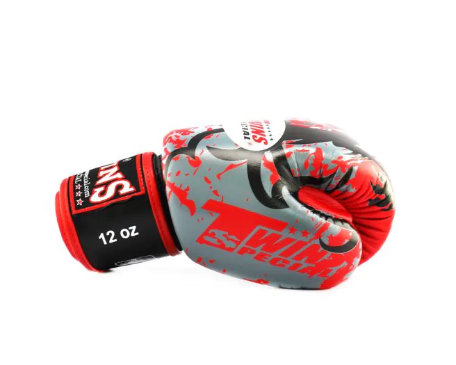 Twins Boxing Gloves-FBGV-36-Dragon Claws Red (2) Twins FBGV-36-Dragon Claws