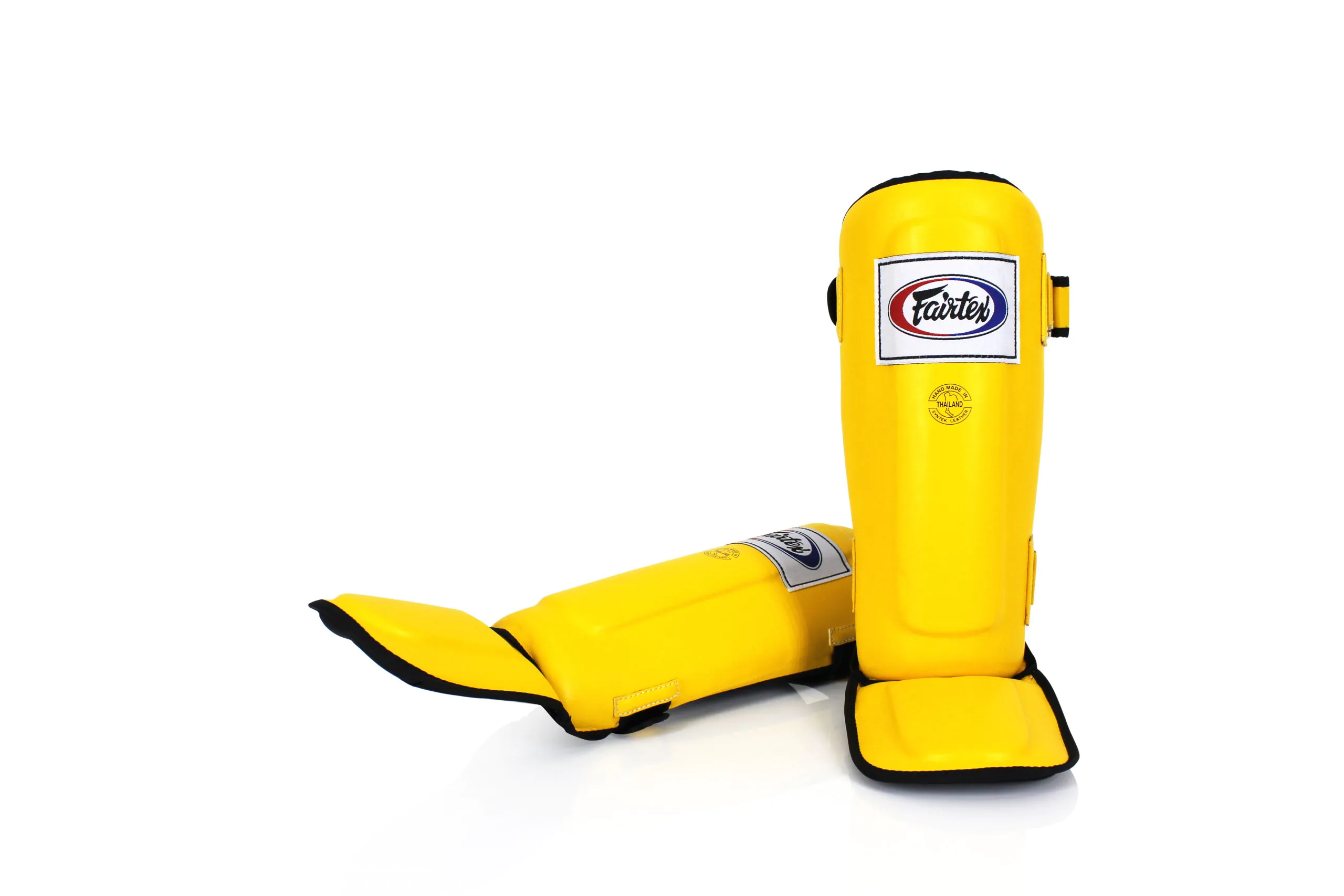 Fairtex-Shin Pads-SPE3 Yellow (8) Yellow Shin Pads-SPE3-Fairtex