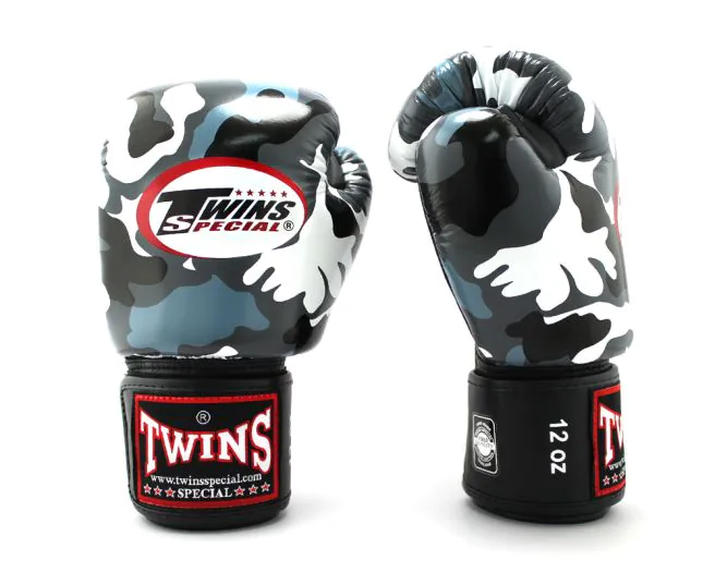 Twins Special Fancy Boxing Gloves Urban Grey FBGV-UG (2) Twins Special Fancy Boxing Gloves Urban Grey FBGV-UG
