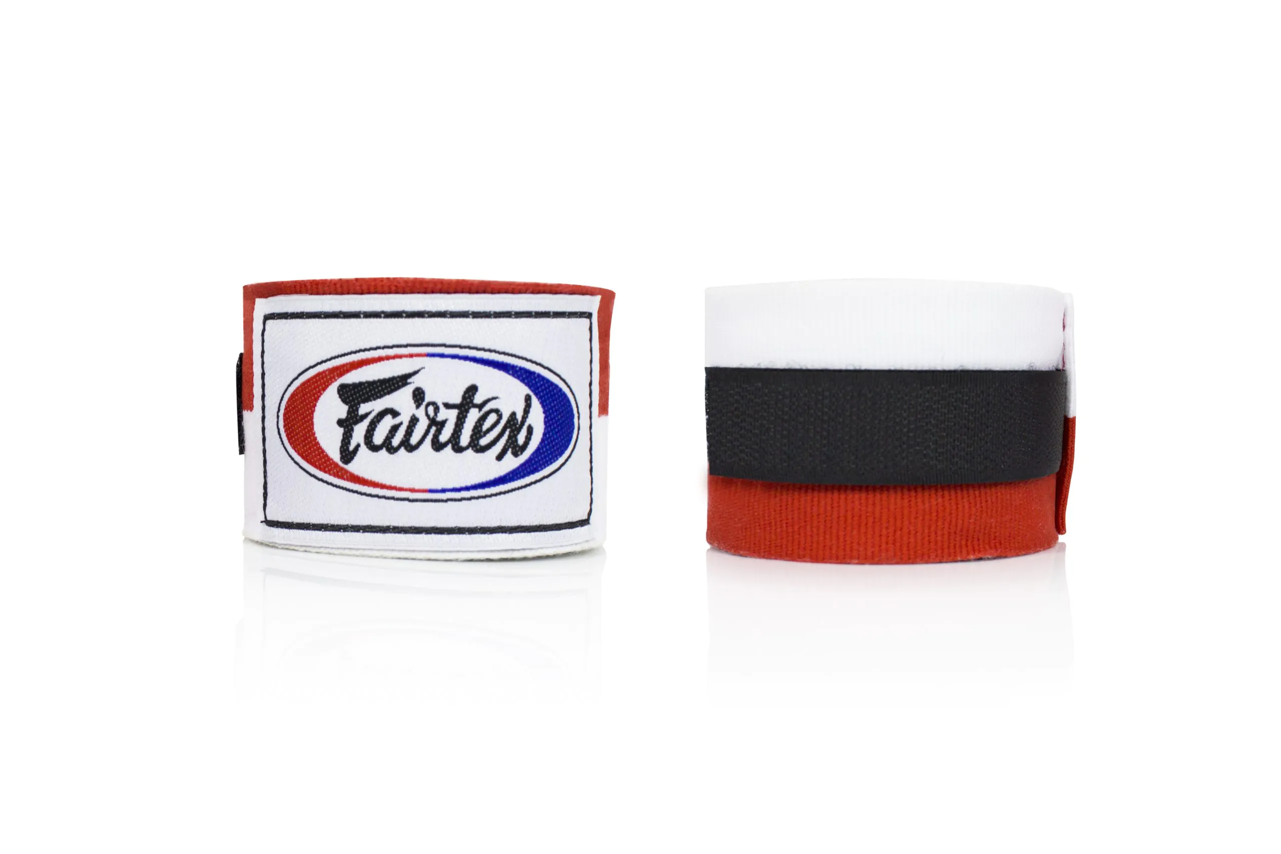 Fairtex Hand Wraps- White Red Fairtex HW2 Hand Wraps- White Red