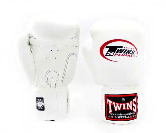 Twins Boxing Gloves BGVL3 White Color (1) Twins BGVL3 Solid Color Boxing Gloves