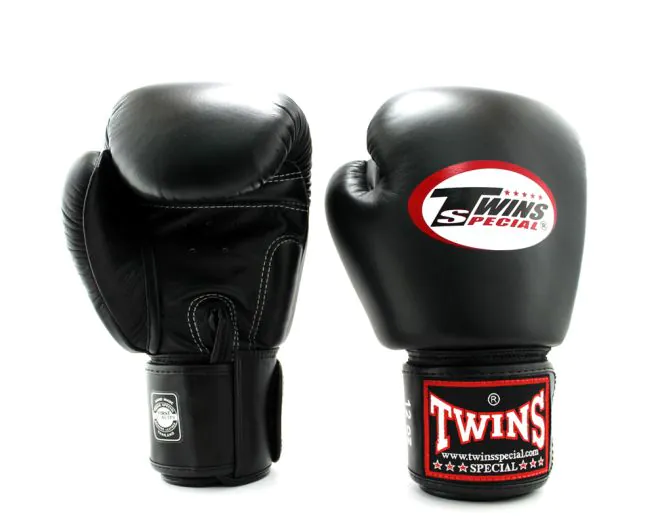 Twins Boxing Gloves BGVL3 Solid Color Twins Boxing Gloves BGVL3 Black