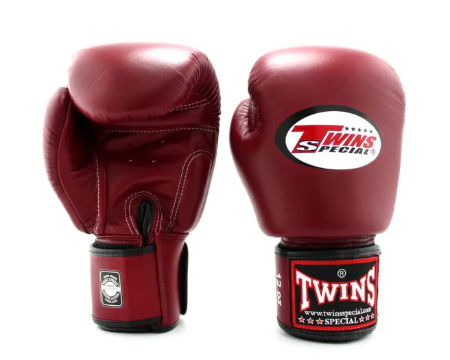 Twins Boxing Gloves BGVL3 Burgundy (1) BGVL3 Burgundy Boxing Gloves