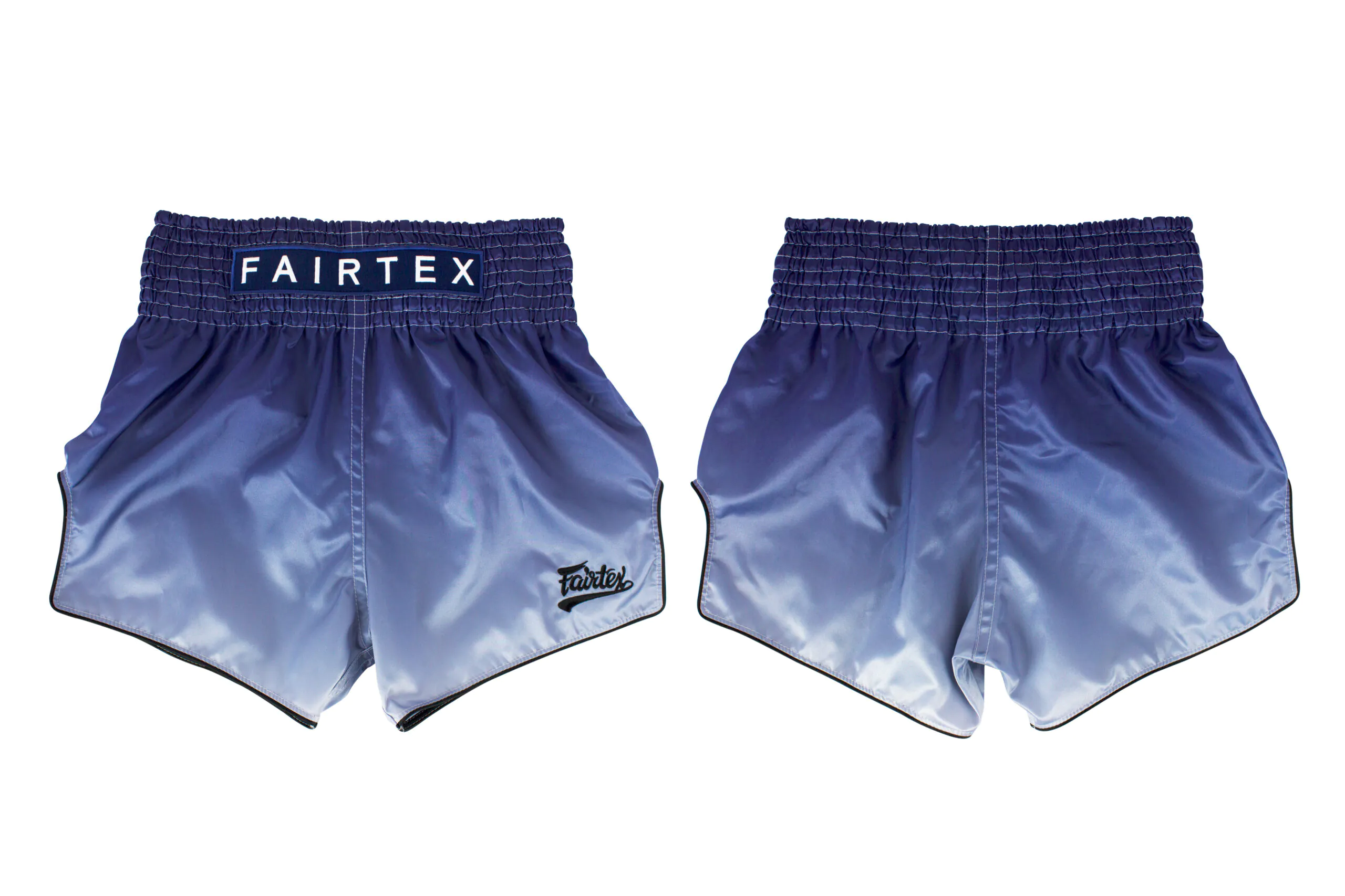 Fairtex-BS1905 (2) Slim Cut Shorts-BS1905-Blue Fade