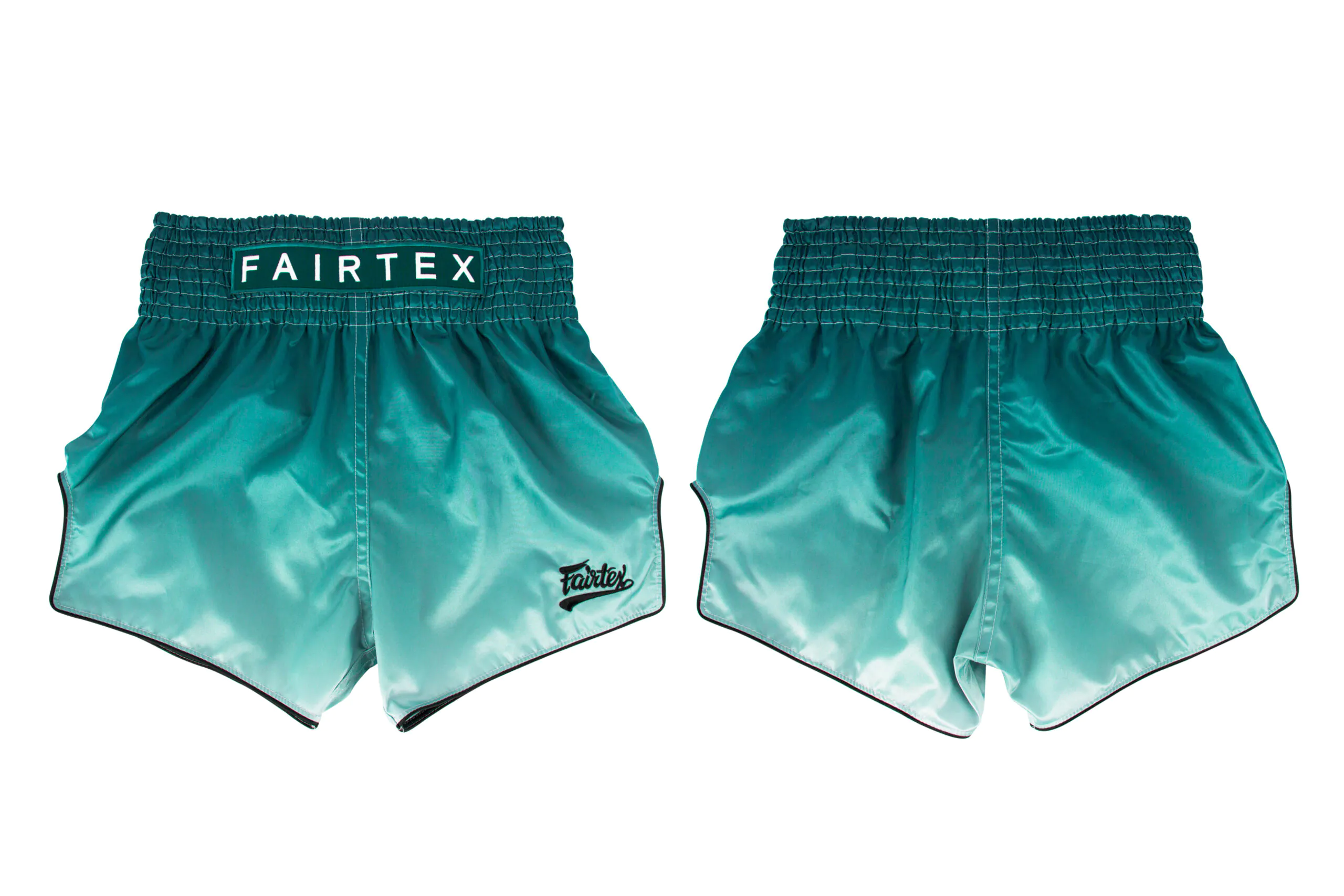 Fairtex-BS1906 (2) Fairtex Slim Cut Shorts Green Fade