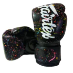 Fairtex Microfiber Boxing Gloves BGV14 Painter Black Fairtex Painter Black Boxing Gloves-BGV14